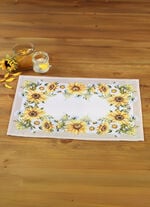 Tisch- und Raumdekoration mit Sonnenblumen-Motiv BUNT