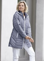 Longjacke mit Minimaldessin 