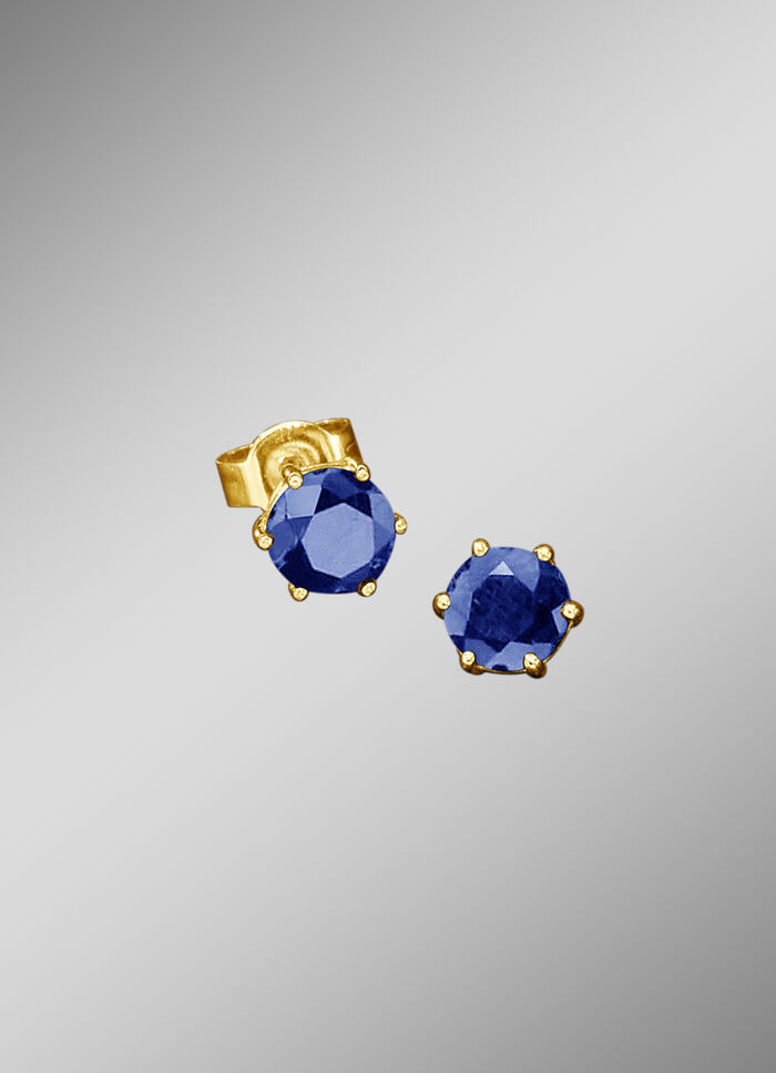Ohrstecker mit Safir 