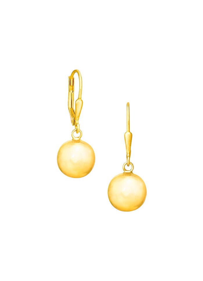 Vergoldete Ohrh&auml;nger aus Silber 