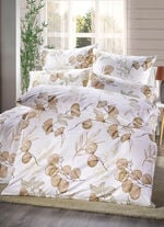 Bettwäsche-Garnitur in Renforcé-Qualität BEIGE