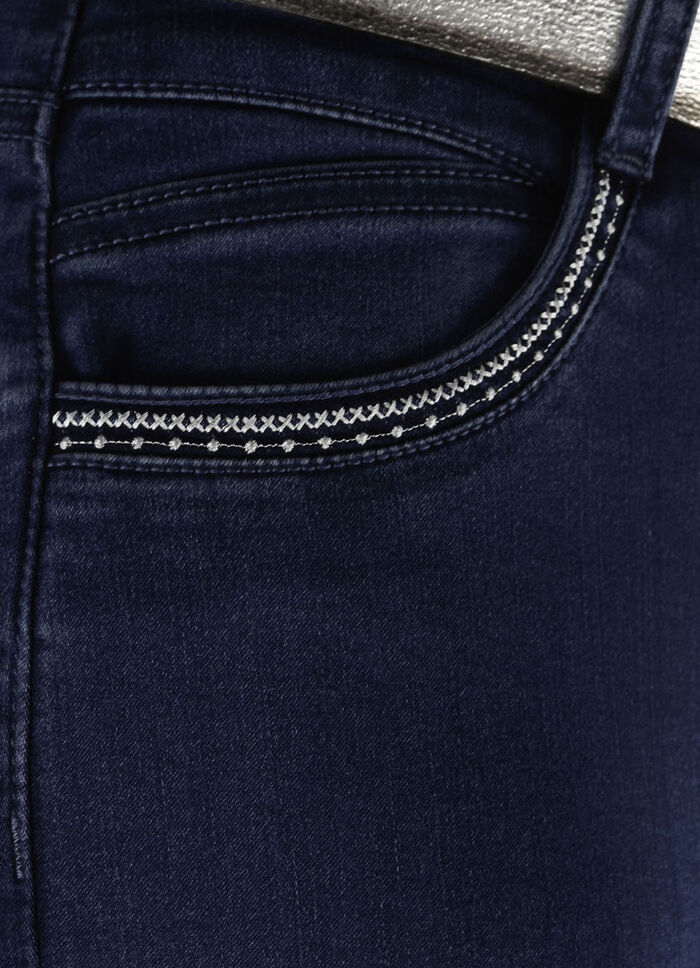 Jeans in 5-Pocket-Form DUNKELBLAU