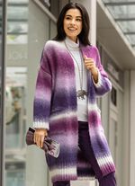 Strickmantel aus flauschigem Effektgarn 