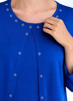 Longshirt in toller Verarbeitung in 2 Farben ROYALBLAU