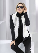 Fleecejacke im aktuellen Materialmix 