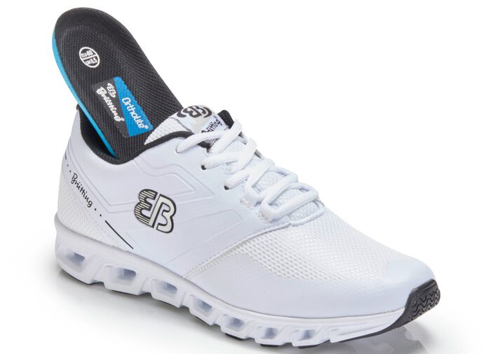 Sneaker aus luftigem Textilmaterial WEISS