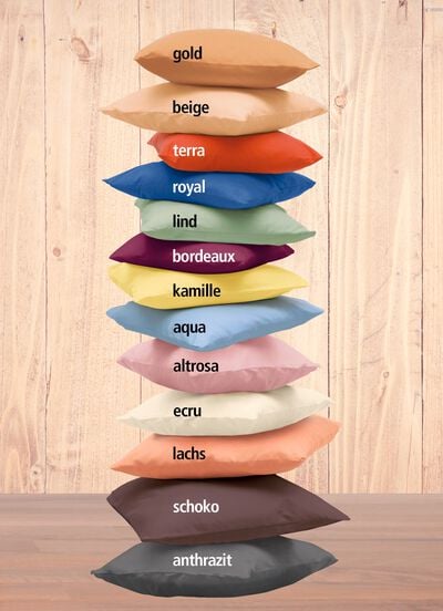 2er-Pack Kissenbez&uuml;ge aus 100% Baumwolle 