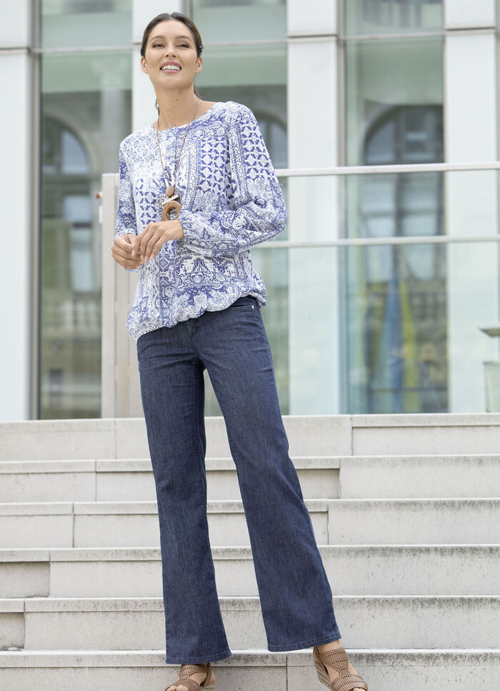 Tunika mit elastischen Abschl&uuml;ssen 