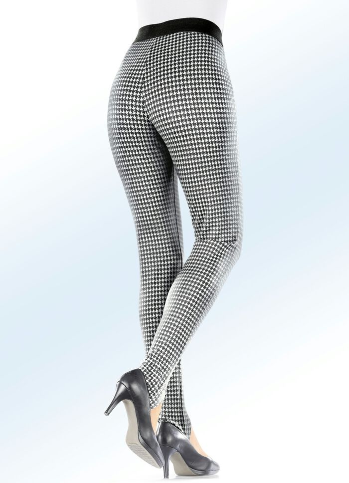 Steghose in aktueller Hahnentritt-Dessinierung 