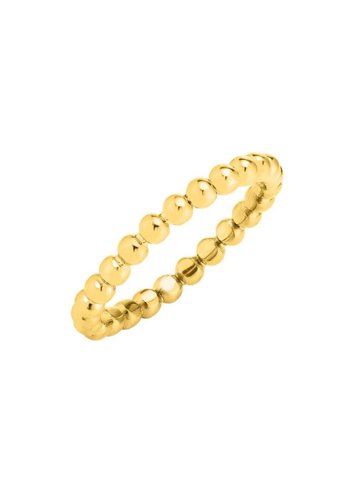 Damenring aus Goldkugeln 
