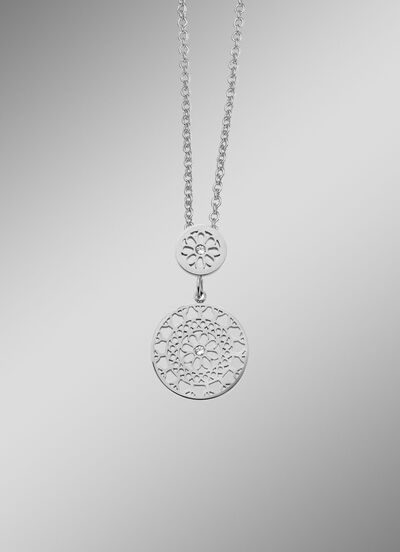 Moderner Anh&auml;nger mit Kristallen 