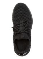 Schn&uuml;r-Sneaker aus strukturiertem Textilmaterial 