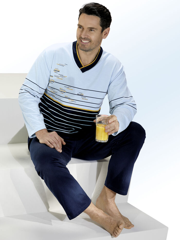 Zweierpack Schlafanzüge mit V-Ausschnitt 