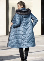 Mantel mit abnehmbarer Kapuze 