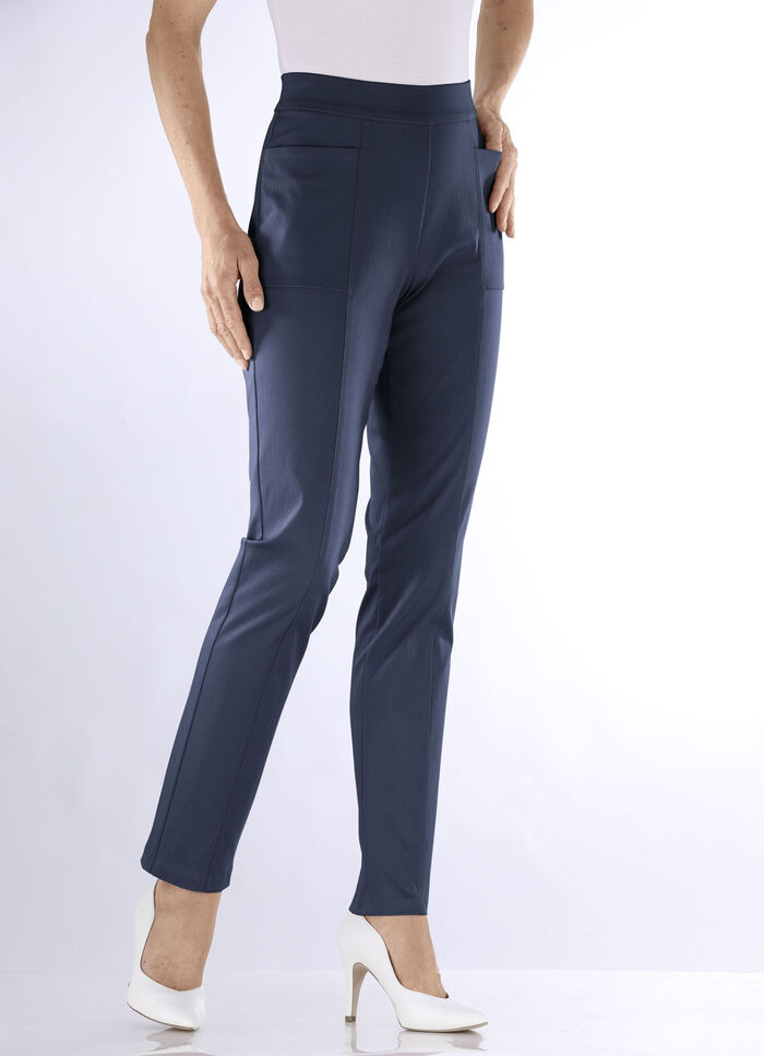 Hose mit abgesteppten Teilungsnähten MARINE