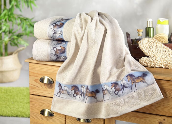 Frottier-Serie mit Digitaldruck 