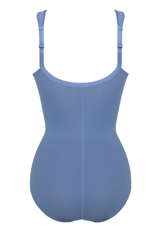 Anita Hosenkorselett mit transparenten Tülleinsätzen JEANSBLAU