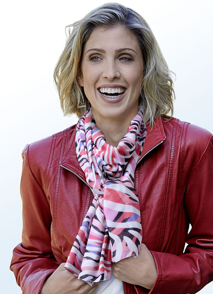 Schal mit Fantasiedessin 