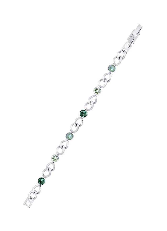 Armband mit grünen Kristallen 