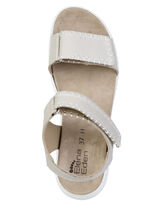 ELENA EDEN, bequeme Damen-Sandalen, Weite H, mit herausnehmbarem Fußbett BEIGE