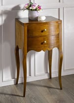 Beistelltisch aus massivem Pappelholz NUSSBAUM