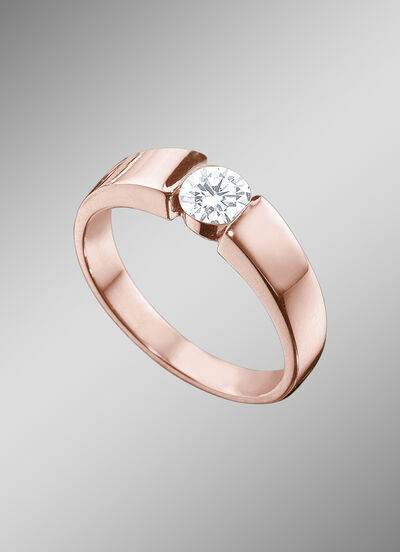 Massiver Damenring in Roségold 