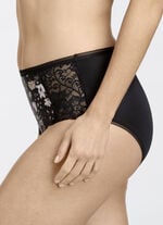 Miss Mary Slip mit farbharmonischem Floraldessin SCHWARZ-BUNT