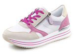 Remonte Schnür-Sneaker aus Nappaleder CREME-BUNT