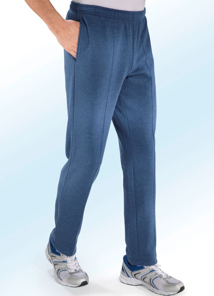 Freizeithose in 4 Farben JEANSBLAU MELIERT