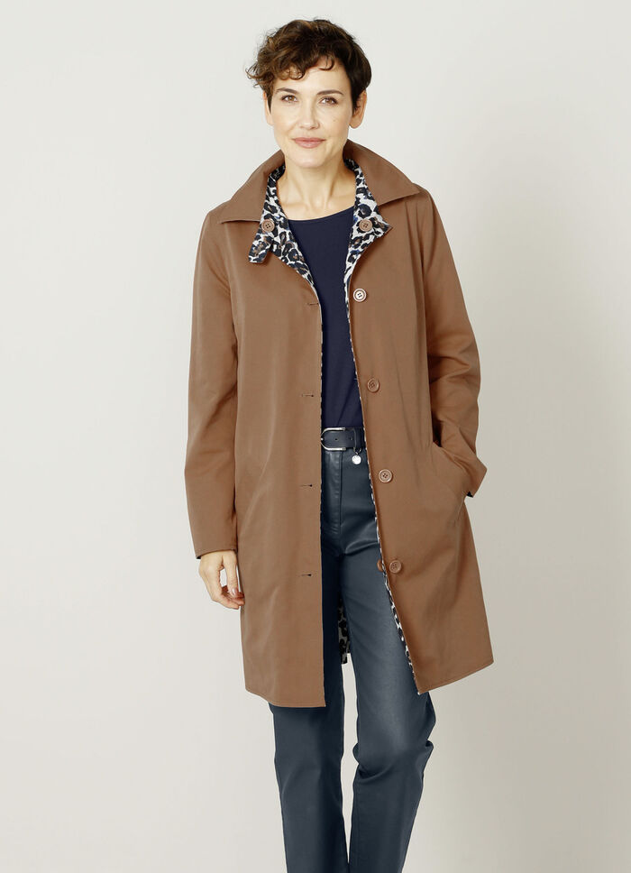 Wendemantel mit Animalprint 