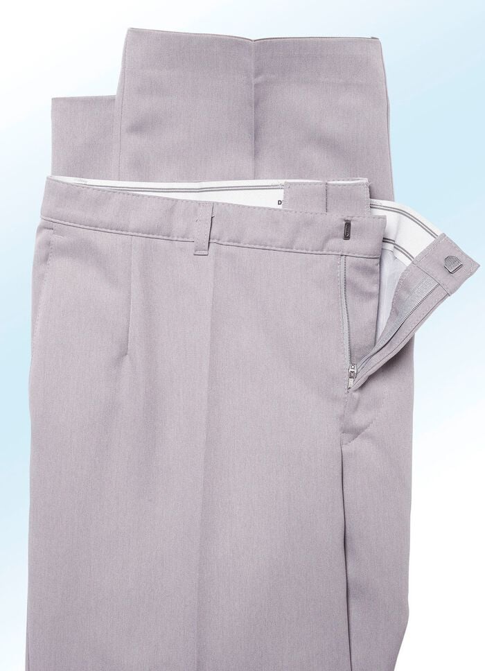 "Klaus Modelle"-Unterbauchhose in 4 Farben HELLGRAU MELIERT