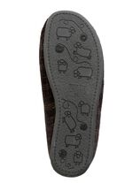 Textil-Pantoffel mit herausnehmbarem Fu&szlig;bett SCHWARZ