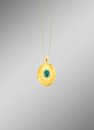 Vergoldetes Medaillon zum &Ouml;ffnen 