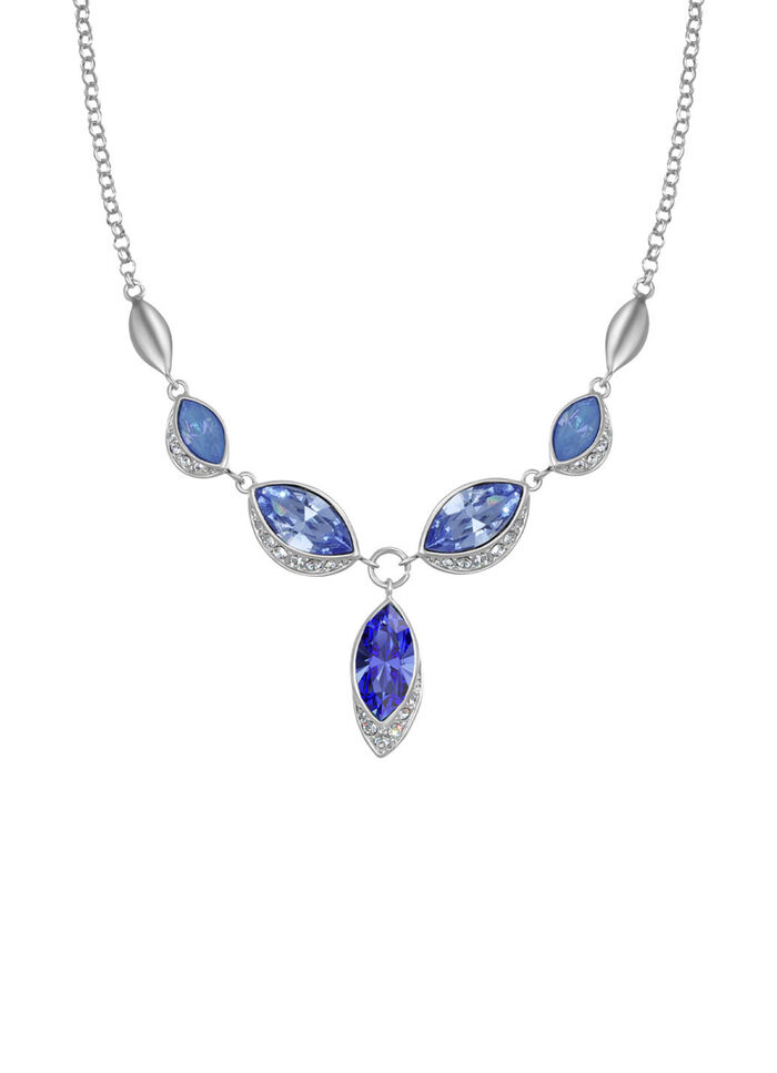 Maritime Faszination – Halskette mit blauen Swarovski-Kristalle 