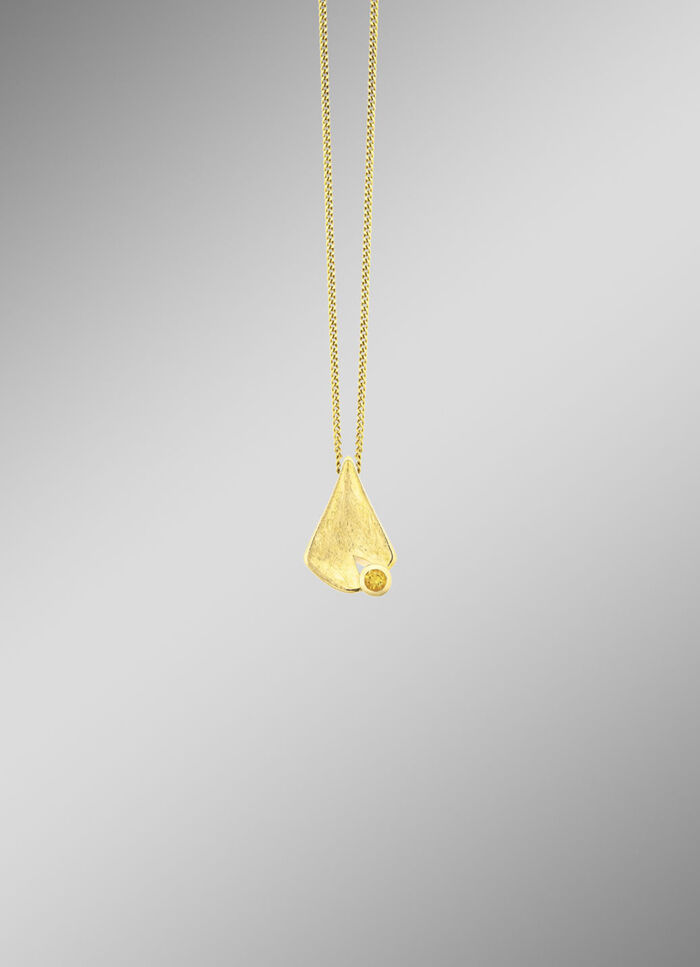 Interessanter Anh&auml;nger mit echt Citrin 