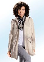 Longjacke in 2 Farben mit dekorativen Ripsband-Akzenten NATUR