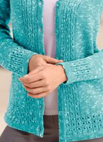 Strickjacke aus Melangegarn 