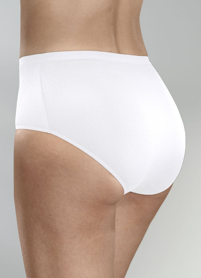 Dreierpack Schiesser Slips mit flachen Abschl&uuml;ssen WEISS