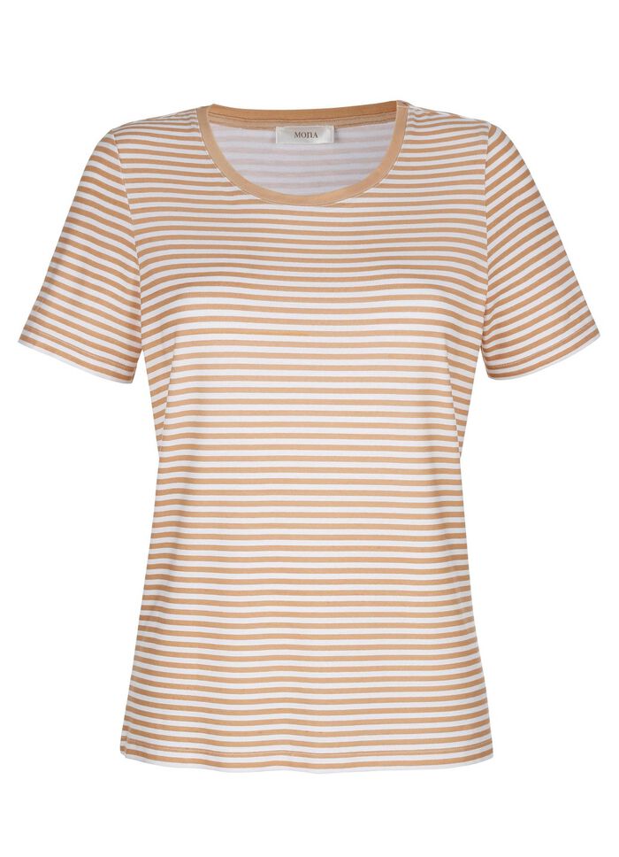 Shirt mit allover Ringel-Dessin 