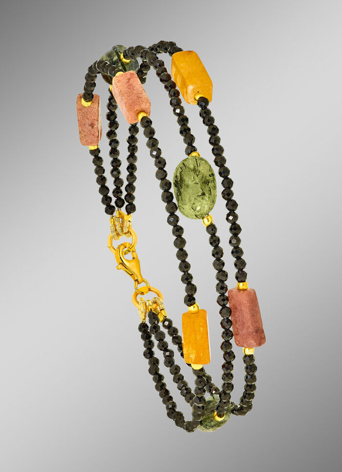 3-reihiges Armband mit echt Aventurin 