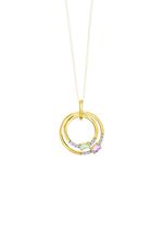 Attraktiver Blickfang: Anh&auml;nger mit synth. Zirkonia und Glassteinen 