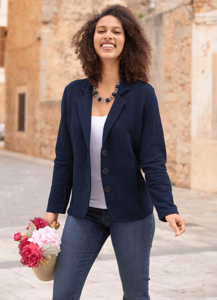 Blusenjacke mit Knopfleiste 