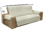 Wende-Schoner f&uuml;r Sessel oder Sofa BEIGE-BRAUN