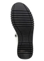 Gemini Stiefelette mit Raffung und dekorativen Kn&ouml;pfen WEISS