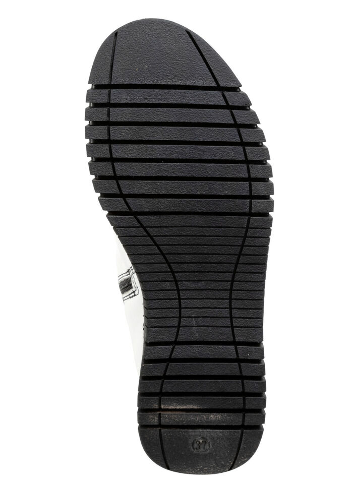 Gemini Stiefelette mit Raffung und dekorativen Kn&ouml;pfen WEISS