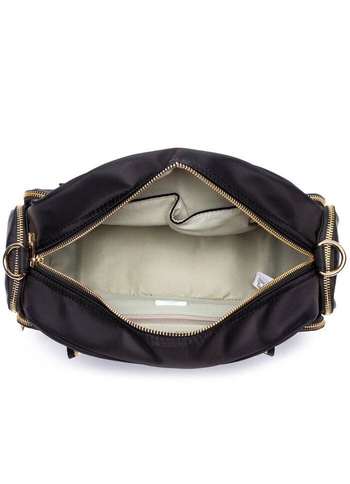 Collezione Alessandro Tasche aus Synthetikamterial SCHWARZ-ALTSILBER