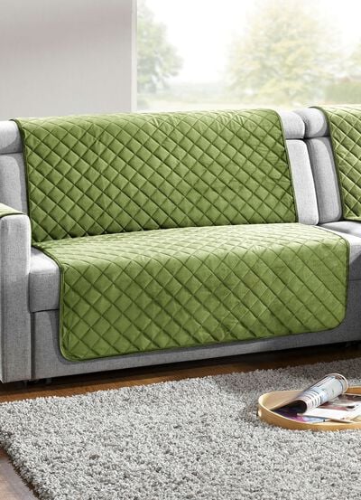 Sessel,- Couch,- und Armlehnschoner mit Bandeinfassung 