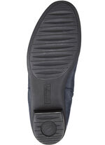 Waldläufer Stiefelette aus effektvoll geprägtem Leder DUNKELBLAU