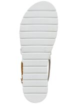 ELENA EDEN Sandale aus teilweise reptilgepr&auml;gtem Nappaleder 