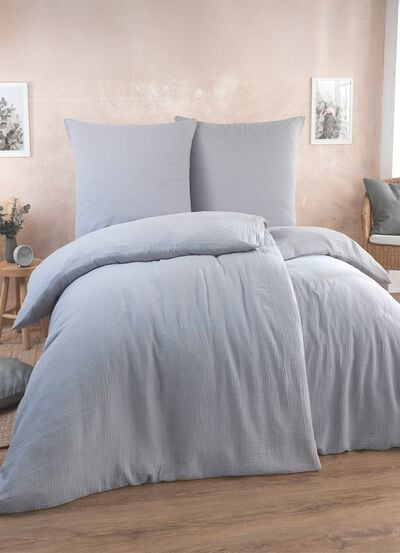 Weiche Bettw&auml;sche-Garnitur in hochwertiger Musselin-Qualit&auml;t 